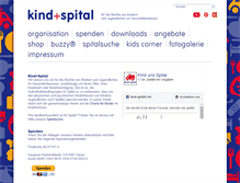 Tablet Screenshot of kindundspital.ch